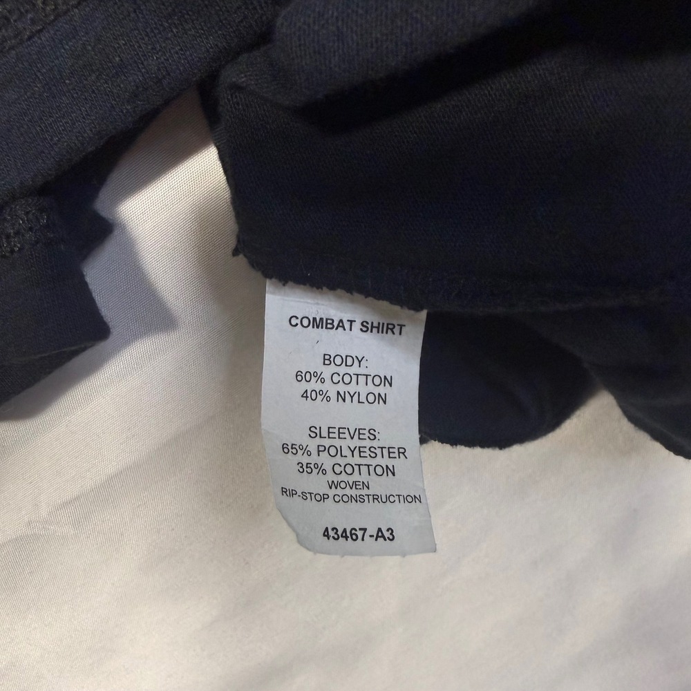 TRU-SPEC Combat Shirt XLR XL Regular Black CORDURA Tactical Military Long Sleeve - Picture 4 of 8